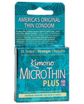 Kimono Kimono Micro Thin Aqua Lube Condoms - Box of 3