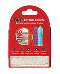 One One Tattoo Touch Condoms - Pack of 3 - Image 2