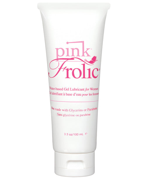Pink Pink Frolic Gel Lubricant - 3.3 oz Flip Top Tube