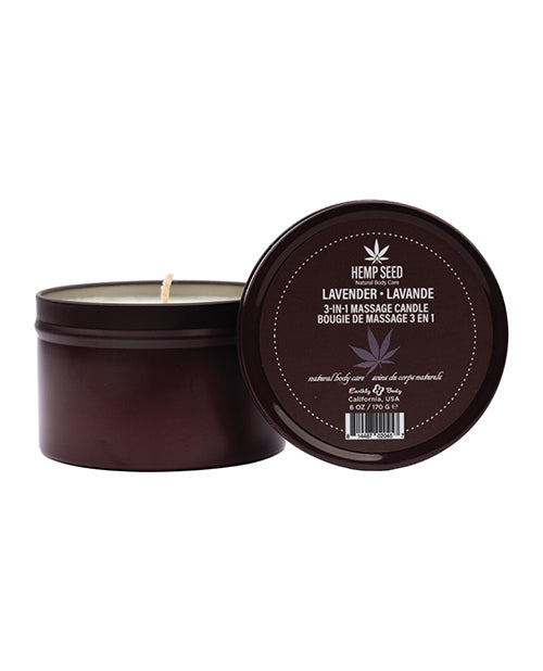 Earthly Body Earthly Body Suntouched Hemp Candle - 6 oz Round Tin Lavender