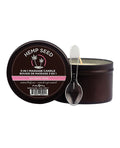 Earthly Body Earthly Body Suntouched Hemp Candle - 6 oz Round Tin Zen Berry Rose - Image 2