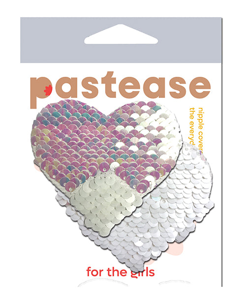 Pastease Pastease Color Changing Flip Sequins Heart - Pearl/White O/S