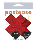 Pastease Pastease Color Changing Flip Sequins Cross - Red/Black O/S