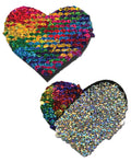Pastease Pastease Color Changing Flip Sequins Heart - Rainbow O/S - Image 2