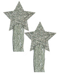 Pastease Pastease Glitter Tassle Stars - Silver O/S - Image 2