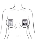 Pastease Pastease Premium Speed Limit 69 - White/Black O/S - Image 3