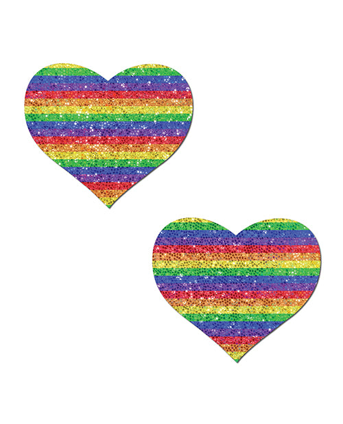 Pastease Pastease Premium Glitter Heart - Rainbow O/S