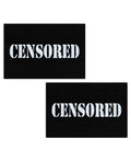 Pastease Pastease Censored Pastie - Black/White O/S - Image 2