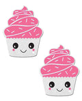 Pastease Pastease Cupcake Glittery Frosting Nipple Pastie - White O/S - Image 2