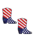 Pastease Pastease Premium Sparkling Stars & Strips USA Cowboy Boot - Red/White/Blue O/S - Image 2