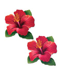 Not Regular Toys Pastease Tropical Vibrant Hawaiian Hibiscus Botanical Flower - Red O/S - Image 2
