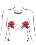Not Regular Toys Pastease Tropical Vibrant Hawaiian Hibiscus Botanical Flower - Red O/S - Image 3