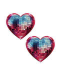 Pastease Pastease Sparkling Discoball Heart - Blue and Pink O/S - Image 2