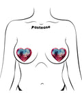 Pastease Pastease Sparkling Discoball Heart - Blue and Pink O/S - Image 3