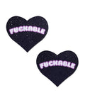 Pastease Pastease F*CKABLE Heart - Black/Pink O/S - Image 2