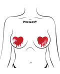 Pastease Pastease Faux Leather Melty Heart - Red O/S - Image 3