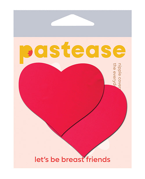 Pastease Pastease Basic Heart Black Light Reactive - Neon Red O/S
