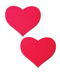 Pastease Pastease Basic Heart Black Light Reactive - Neon Red O/S - Image 2