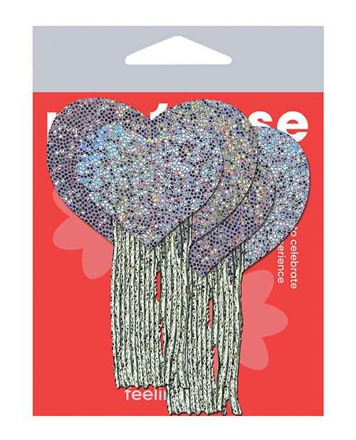 Pastease Pastease Tassel Glitter Heart - Silver O/S