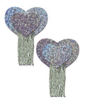Pastease Pastease Tassel Glitter Heart - Silver O/S - Image 2