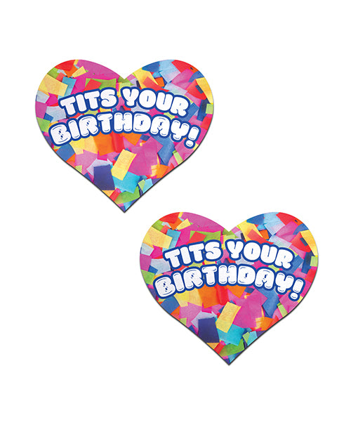 Pastease Pastease Tits Your Birthday! Heart - Multi-Color O/S