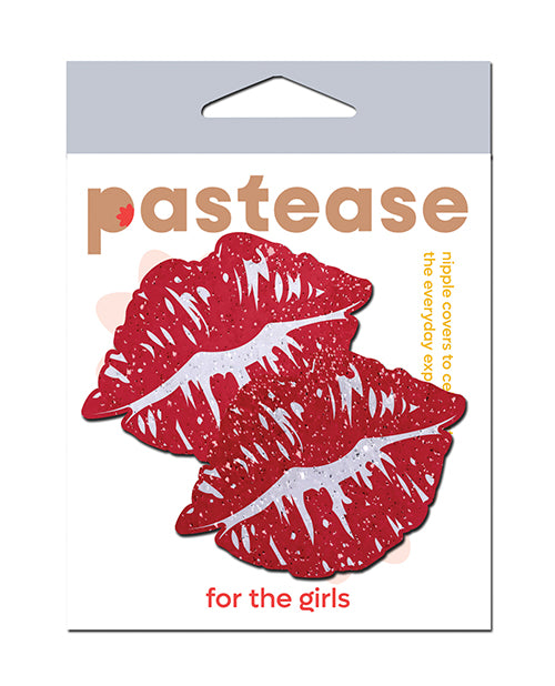 Pastease Pastease Premium Sparkle Kissing Lips - Red O/S