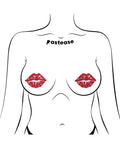 Pastease Pastease Premium Sparkle Kissing Lips - Red O/S - Image 3