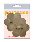 Pastease Pastease Pierced Flower Breast Petal w/Barbell Piercing - Nude O/S