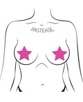 Pastease Pastease Basic Star Black Light Reactive - Neon Pink O/S - Image 3