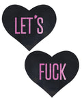 Pastease Pastease Let's Fuck Hearts - Black O/S - Image 2