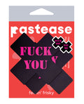 Pastease Pastease Fuck You Pay Me Cross - Black/Pink O/S