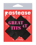Pastease Pastease Great Tits Cross - Black/Pink O/S