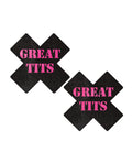 Pastease Pastease Great Tits Cross - Black/Pink O/S - Image 2