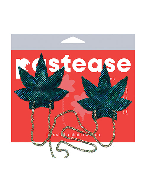 Pastease Pastease Chains Disco Weed Leaf - Green O/S
