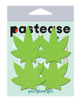 Pastease Pastease Petites Leaf - Glow in the Dark Green O/S Pack of 2 Pair