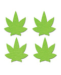 Pastease Pastease Petites Leaf - Glow in the Dark Green O/S Pack of 2 Pair - Image 2