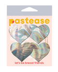 Pastease Pastease Premium Petites Holographic Heart - Silver O/S Pack of 2 Pair
