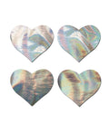 Pastease Pastease Premium Petites Holographic Heart - Silver O/S Pack of 2 Pair - Image 2