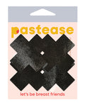 Pastease Pastease Premium Petites Liquid Cross - Black O/S Pack of 2 Pair