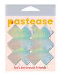 Pastease Pastease Premium Petites Holographic Plus X - Silver O/S Pack of 2 Pair