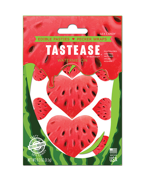 Pastease Pastease Tastease Edible Pasties & Pecker Wraps - Watermelon O/S