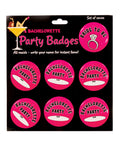 OMG International Bachelorette Party Badges - Pack of 7