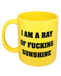 Island Dogs Attitude Mug I am a Ray of Fucking Sunshine - Yellow