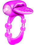 X-Treme Vibe Nubby Tongue X-Treme Vibrating Pleasure Ring - Magenta - Image 2