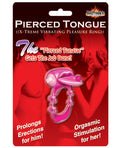 X-Treme Vibe Pierced Tongue X-treme Vibrating Pleasure Ring - Magenta
