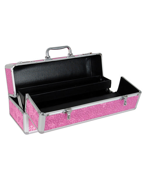 No Brand Large Lockable Vibrator Case - Pink
