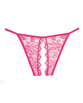Adore Adore Lace Enchanted Belle Panty Hot Pink O/S - Image 3