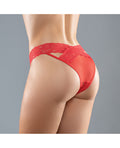 Adore Adore Sheer & Lace Desire Panty Red O/S