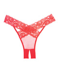 Adore Adore Sheer & Lace Desire Panty Red O/S - Image 2
