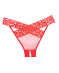 Adore Adore Sheer & Lace Desire Panty Red O/S - Image 3